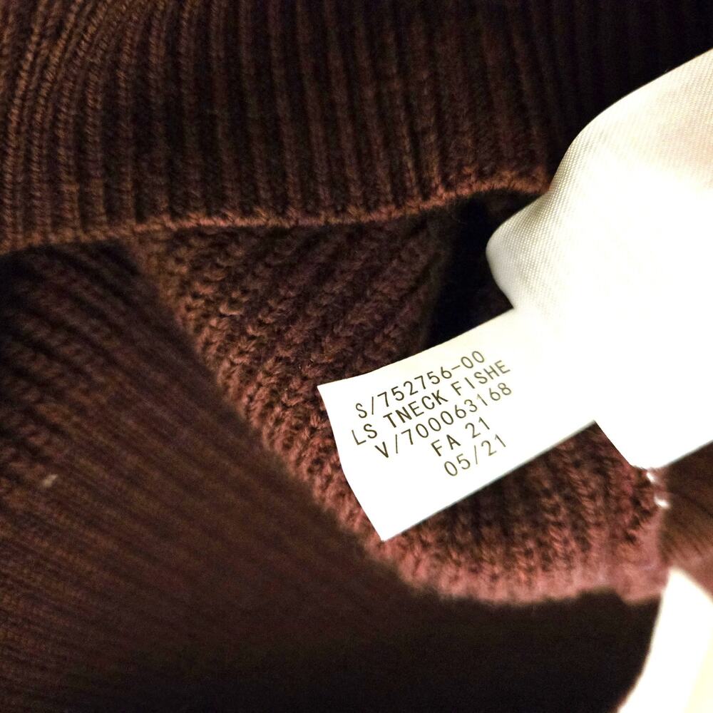 Banana Republic Maroon 100% Merino Wool Turtleneck Sweater Dress XS - Picture 8 of 8